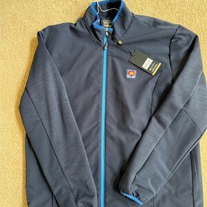 Stylish Dark Blue Windbreaker for Men